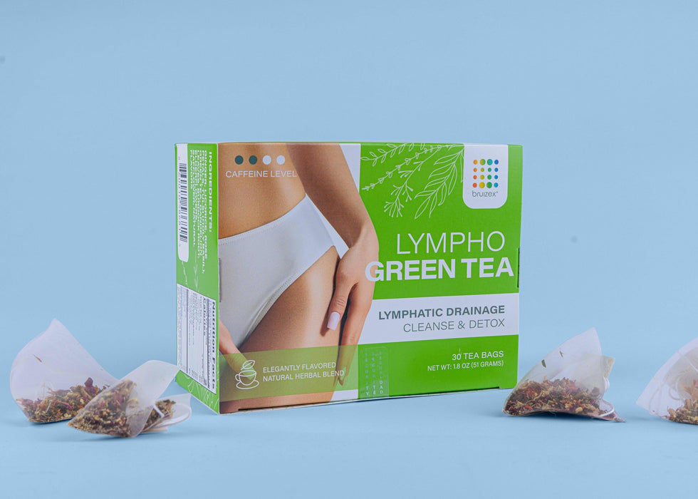 Lymphatic Green Tea, Lymphatic Drainage Cleanse & Detox, Natural Herbal Blend for Lymphatic System Health, Post Surgery Recovery Liposuction, BBL, Tummy Tuck, Lipedema & Lymphedema, 30-Pack