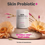 Codeage Skin Probiotics + Prebiotics - Skin Care Routine Supplement - 50 Billion CFU - Ayurvedic Botanical Herbs - Face Probiotics - Shelf Stable Cleanser, Non-GMO, Vegan - 60 Capsules