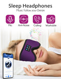 Sleep Mask with Bluetooth Headphones,LC-dolida Sleep Headphones Bluetooth Sleep Mask 3D Sleeping Headphones for Side Sleepers Best Gift and Travel Essential (Elegant Purple)