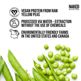 NAKED Pea - Chocolate Peanut Butter Protein from US & Canadian Farms, Organic Cocoa, Organic Coconut Sugar - No GMO, No Soy, and Gluten Free, Aid Growth and Recovery - 52 Servings