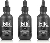 blk. PH 8+ Natural Mineral Alkaline Water Drops Electrolyte Infused with Fulvic and Amino Acids, Zero Sugar, 2oz., 3-Pack