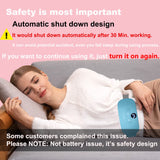 Portable Cordless Fast Heating Pad, Electric Waist Belt Device with 3 Heat Levels and 3 Massage Modes, Back or Belly Heating Pad for Women and Girl