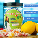 Preggie Pop Drops Plus Fortified with Vitamin B6 - Morning Sickness Relief Fortified with Vitamin B6. Preggie Pops for Relief for Pregnant Women Candy Drops. Sour Raspberry & Sour Lemon 48 Count