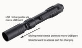 Streamlight 66608 MicroStream 250-Lumen EDC Ultra-Compact Flashlight with USB Rechargeable Battery, Clear Retail Packaging, Coyote