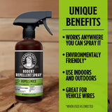 Grandpa Gus's Double-Potent Rodent Repellent Spray, Peppermint & Cinnamon Oil, Prevents Mouse/Rats from Nesting & Chewing on Wires, 16 fl oz (Pack of 1)