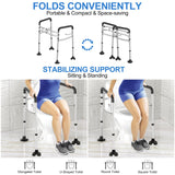 UGarden Upgraded Toilet Safety Rail, Stainless Steel Toilet Rail, 350LBS Toilet Rails for Seniors, Adjustable & Detachable Safety Frame for Toilet, Toilet Frame for Elderly Adults - Fits Most Toilets