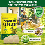 TSCTBA Squirrel Repellent Outdoor, Chipmunk Repellent Outdoor, Squirrel Repellent for Attic and Cars Engines, Ultra Powerful Squirrel Deterrent, Squirrel Repellent for Bird Feeders and Garden-8P