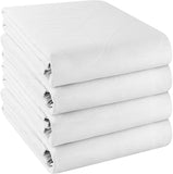 Utopia Bedding (Pack of 4) Waterproof Incontinence Pads Quilted Washable & Absorbent Bed Pad for Adults and Kids 34 x 52 inches (White)