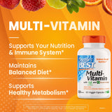 Doctor's Best Multi-Vitamin, Formulation Fully Optimized for Absorption, Multivitamin with Minerals, Vitamins, Antioxidants & Nutrients for Men and Women, Non-GMO, Vegan, Gluten Free, 90 Veggie Caps