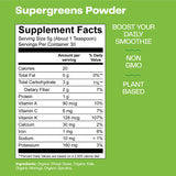 Amazing Grass Super Greens Booster: Greens Powder Smoothie Mix with Spirulina, Moringa, Wheat Grass & Kale Smoothie Booster, Chlorophyll Providing Greens, 30 Servings