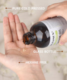 MUZAMOX Castor Oil Organic Cold Pressed Unrefined Glass Bottle (8fl.oz/237ml), Castor Oil Pack Wrap Organic Cotton and Castor Oil Packs for Liver Detox