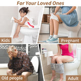 Squatting Toilet Stool for Adults, 8" Bathroom Non-Slip Toilet Potty Foot Stool for More Stability and Safety, 350 Lbs Capacity Squat Toilet Assistance Step Stool - Kids Adults Seniors Healthy Gifts