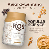 KOS Organic Plant Based Protein Powder, Chocolate Peanut Butter - Delicious Vegan Protein Powder - Keto Friendly, Gluten Free, Dairy Free & Soy Free - 1.3 Pounds, 15 Servings