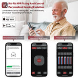 QUEP Bluetooth Hearing Aids with APP Control, Digital Hearing Aids for Seniors Adults Rechargeable with Noise Cancelling, Personalized Hearing Test, Feedback Control,BTE, Call Up