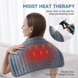 Heating Pad for Back Pain Relief, ZUODUN Electric Heating Pads for Cramps with Auto Shut Off & 6 Heat Levels, Moist Heat Therapy, Machine Washable, LED Controller, Gifts for Women, Men