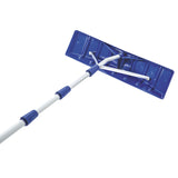 Snow Joe RJ204M 21' Twist-n-Lock Telescoping Snow Shovel Roof Rake with 6" by 25" Poly Blade, 25 inches, Blue