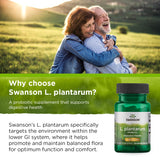 Swanson L. Plantarum - Digestive Supplement Promoting Gastrointestinal Balance & Bowel Regularity - Natural Formula to Help Reduce Bloating - (30 Veggie Capsules) 2 Pack