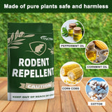 TSCTBA Rodent Repellent, Mouse Repellent, Mice Repellent for House, Peppermint Oil to Repel Mice and Rats, Rat Repellent,Natural Rodent Repellent Indoor and Outdoor-4P