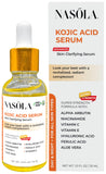 Nasola Kojic Acid Serum for Skin Clarifying, Complexion Revitalization Fade Cream with Alpha Arbutin, Vitamin C & E, & Niacinamide