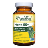 MegaFood Men's 55+ Advanced Multivitamin for Men - Doctor-Formulated -Choline, Vitamin D, Vitamin B12 – Plus Real Food – Brain Health Supplement for Adults & Immune Support - 120 Tabs (60 Servings)