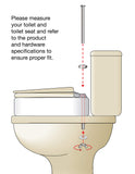Essential Medical Supply Toilet Seat Riser, Standard, 17.25 x 13.5 x 3.5 Inch