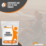 BULKSUPPLEMENTS.COM Gamma Aminobutyric Acid Powder - GABA Supplement, GABA 750mg, GABA Powder - Focus & Stress Supplements, Gluten Free, 750mg per Serving, 500g (1.1 lbs)