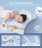 Gadole 8X Support Side Sleeping Pillow for Neck Pain Relief, Adjustable Cervical Fit Shoulder Perfectly, Ergonomic Contour Memory Foam Pillows with Armrest Area, Bed Back Stomach Sleeping, White