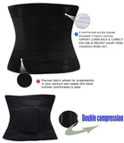 VENUZOR Waist Trainer Belt for Women - Waist Cincher Trimmer - Slimming Body Shaper Belt - Sport Girdle Belt (UP Graded)(Black,Small)