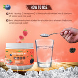 Electrolyte Powder - Refreshing Workout Recovery Electrolytes, Sugar Free, Gluten Free & Vegan, Pure Keto & Paleo Hydration Beverage, Immune Boosting Vitamins (198 Grams, Berry)