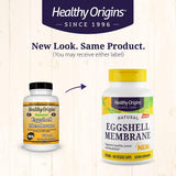 Healthy Origins Eggshell Membrane (NEM), 500 mg - Natural Collagen and Joint Support Supplement - Gluten-Free Supplement - 60 Veggie Capsules