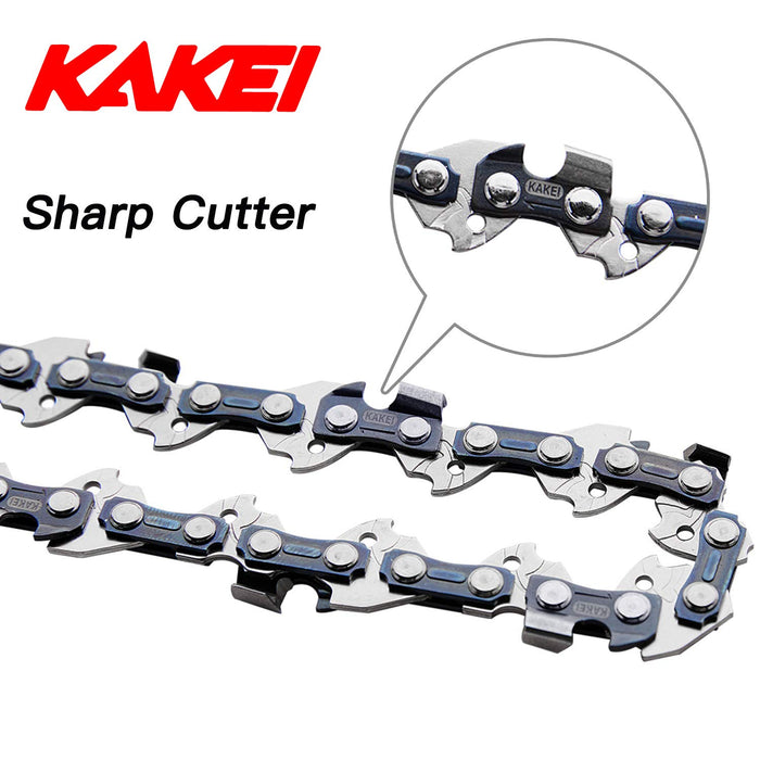 KAKEI 16 Inch Chainsaw Chain 3/8" LP Pitch, 050" Gauge, 56 Drive Links Fits Craftsman, Poulan, Ryobi, Echo, Greenworks and More- S56 (3 Chains)