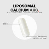 Codeage Liposomal Calcium AKG Supplement - Pure Alpha Ketoglutarate Acid - 2-Month Supply - Liposomal Delivery for Bioavailability - Bone, Energy, Muscle Support, Healthy Aging - Non-GMO - 60 Capsules