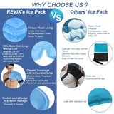 REVIX XL Shoulder Ice Pack for Rotator Cuff Reusable Gel Cold Wrap for Shoulders Injuries and Surgery, Soft Plush Lining, Flexible and Long Lasting