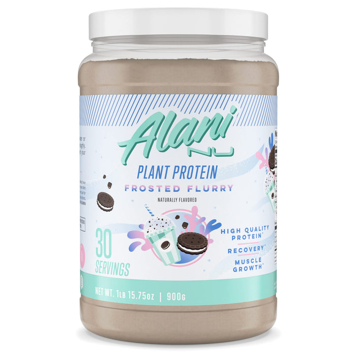 Alani Nu Plant-Based Protein Powder Frosted Flurry | 17g Vegan Protein | Meal Replacement Powder | No Sugar Added | Low Fat, Low Carb, Dairy Free, Pea Protein Isolate Blend | 30 Servings