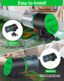 Petbank Automatic Fish Feeder for Aquarium - Rechargeable Food Dispenser for Fish Tank, Vacation Fish Feeder Timer with USB Charger Cable