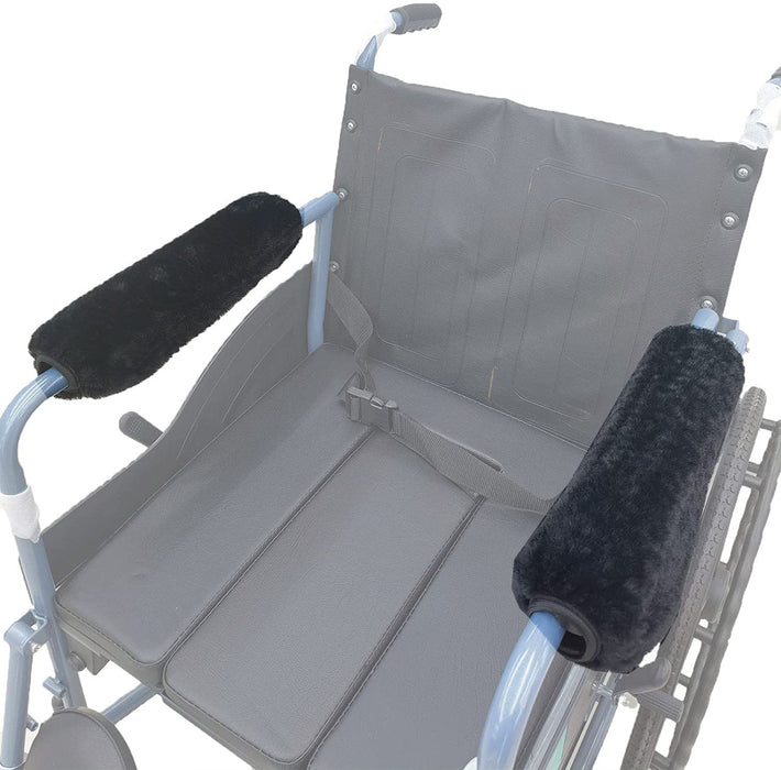 easy-you Pair Wheelchair armrest Covers (Black) Armrest Cushion Pad for Wheelchair Soft Wheelchair Accessories, 100 Count