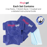 Magic Gel Shin Splint Relief: Hot & Cold Packs, Cryoball & Stretch Bands for Shin Splints | Hot & Cold Therapy for Leg Pain Relief