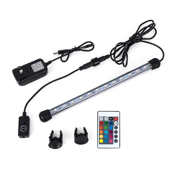 MQ 36 in Submersible LED Aquarium Light, 13W Color Changing Fish Tank Light with Remote Control, IP68 Crystal Glass 42 LEDs Lights Bar, for Fish Tank 38-45 inch