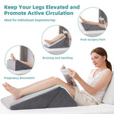 BDEUS Bed Wedge Pillow for Sleeping, Adjustable 9&12 Inch Incline,Wedge Pillow for Back Support and Leg Elevation-Helps with Acid Reflux,Gerd, Heartburn,Snoring,Back Pain, Reading