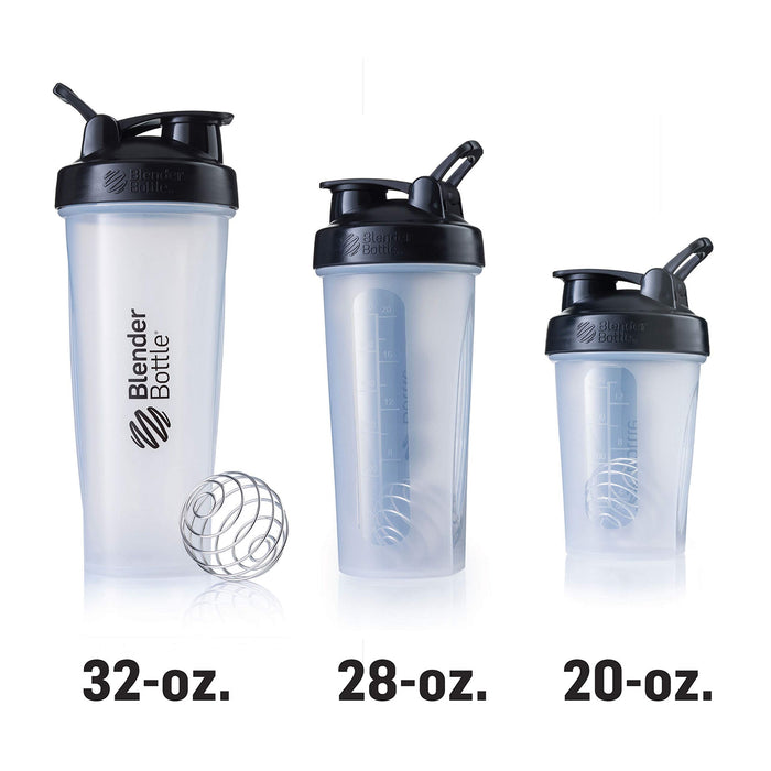 BlenderBottle Classic Shaker Bottle Perfect for Protein Shakes and Pre Workout, 20-Ounce, Navy