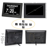 Golony 7 inch Digital Day Dementia Clock for Seniors, Large Medication Reminders Calendar Clock with Day of The Week, Date Time for Elderly Vision Impaired, Memory Loss, Black