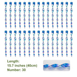 OFFO Large Bird Deterrent Scarer Rods 15.7 Inches (30 Pcs) Reflective Bird Repellent Device Outdoor Bird Scarer to Keep Pigeon and Woodpecker Away from Garden or Yard Blue