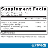 Douglas Laboratories Calcium Microcrystalline Hydroxyapatite | Bioavailable Source of Calcium Derived from Whole Bone | 250 Tablets
