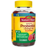 Nature Made Digestive Probiotics and Energy B12 Gummies, Dietary Supplement for Digestive Health Support, 50 Probiotic Gummies, 25 Day Supply