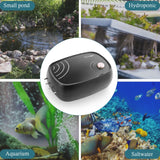 HITOP 10W Powerful Aquarium Air Pump: 4-Outlets 320GPH Air Pump for Fish Tank, Quiet Aquarium Aerator with Completely Accessories, for Tank/Hydroponic/Pond Oxygenation