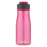 Contigo Ashland 2.0 Leak-Proof Water Bottle with Lid Lock and Angled Straw, Dishwasher Safe Water Bottle with Interchangeable Lid, 32oz Dragon Fruit