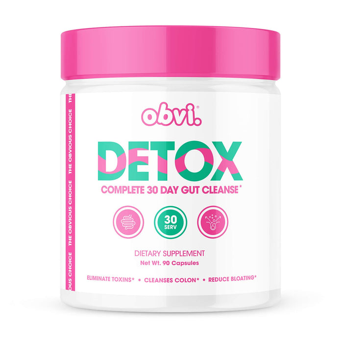 Obvi Detox, Flush Out and Eliminate Toxins, Support Weight Loss, Cleanse Colon, Packed with Antioxidants, Support Liver Health, Reduce Bloating, Soothe Stomach Pain, All Natural (30 Servings)