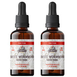 Sweet Wormwood Organic Tincture - Natural Intestinal Cleanse and Digestive Cleanse Supplement - Wormwood Herb Extract for Detox - Made in USA - 2 Fl Oz (Sweet Wormwood - 2 x 2 Fl Oz)