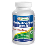 Best Naturals Broccoli Sprout Extract 1000mg per Serving - 120 Capsules (Pack of 2)