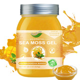 QANLOI Seamoss Raw Organic Gel,Organic Seamoss with Irish Sea Moss,Sea Moss Supplement-Immune Support-18.5OZ Sea Moss Advanced (Ashwagandha Mango)